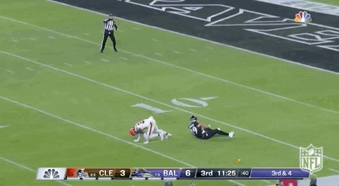 Baltimore Ravens Mark Andrews Cute Throwing Ball GIF