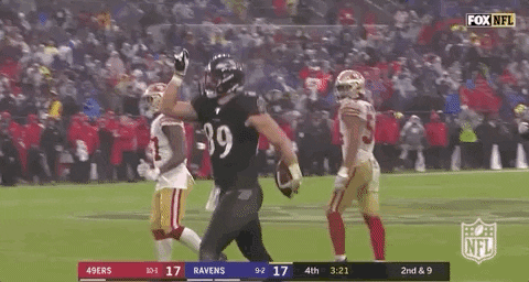 Baltimore Ravens Mark Andrews Enthusiastic Play GIF