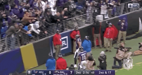 Baltimore Ravens Mark Andrews Playing Fans GIF