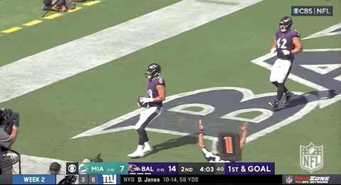 Baltimore Ravens Mark Andrews Pointing Up GIF