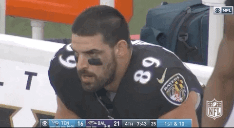Baltimore Ravens Mark Andrews Watching GIF