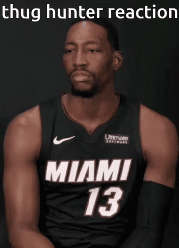 Bam Adebayo Thug Hunter Reaction GIF