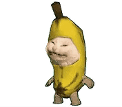Banana Cat Meme Bursting In Tears GIF
