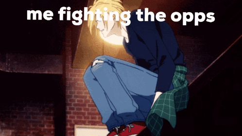 Banana Fish Opps Fight GIF