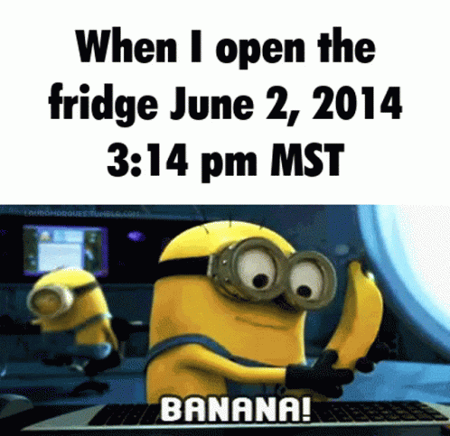 Banana in Fridge Exclamation