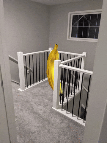 Banana On The Stairs Meme GIF