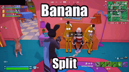 Banana Split Video Game Screenshot
