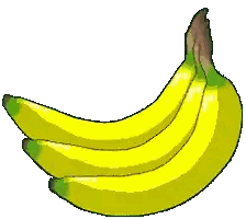 Bananas and Cartoon Monkey Thanks
