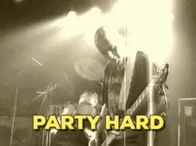 Band Concert Singing And Dancing Party Hard GIF