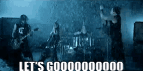 Band Playing in the Rain Let's Goooooood