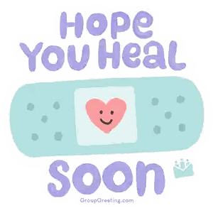 Bandage With Heart Hope You Heal Soon