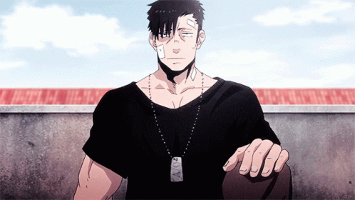 Bandaged Man in Black Shirt With Ao Dog Tag