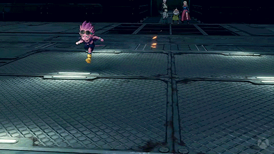 Bandai Namco Game Character Dodging Bullets GIF
