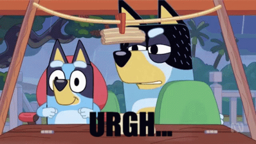 Bandit Heeler From Bluey Shake Fist GIF