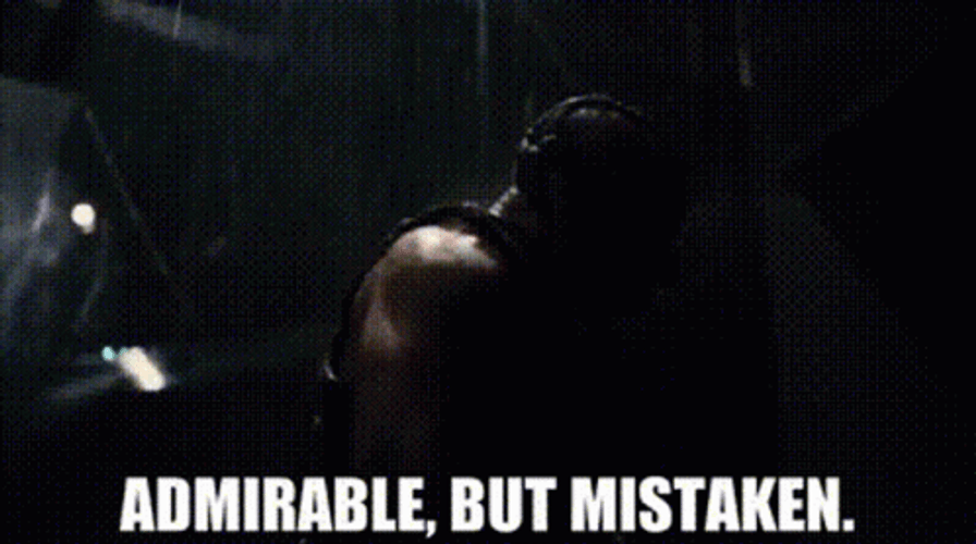 Bane Admirable But Not Mistaken GIF