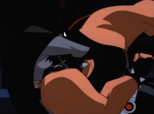 Bane And Batman Fight Scene Animation GIF