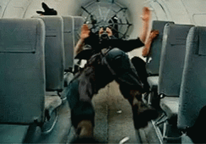 Bane In Crashed Plane GIF