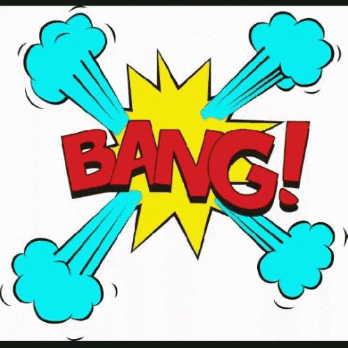 Bang Flashing Action Words Digital Design GIF