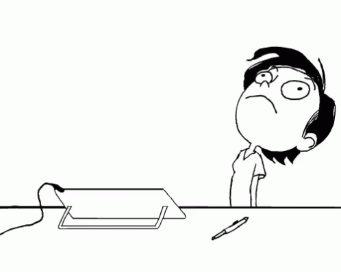 Bang Head On Desk Cartoon Boy GIF
