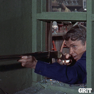 Bang Rifle Firing Vintage Movie Grit GIF