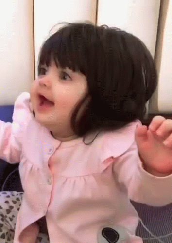 Bangs Hair Baby Girl GIF
