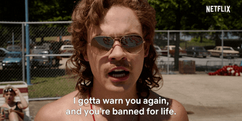 Banned For Life Billy Hargrove Stranger Things GIF