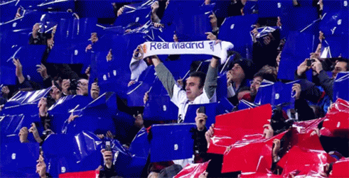 Banner Among Crowd Audience GIF