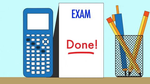 Bar Exam Done Hand Dropping Pencil GIF