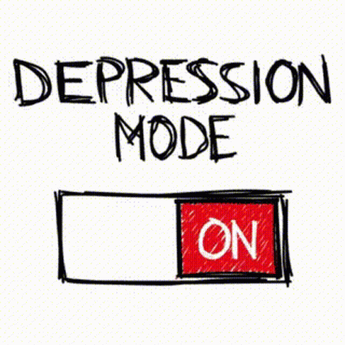 Bar Saying Depression Mode