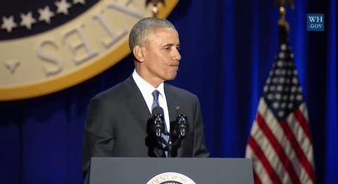 Barack Obama Addressing The Audience GIF