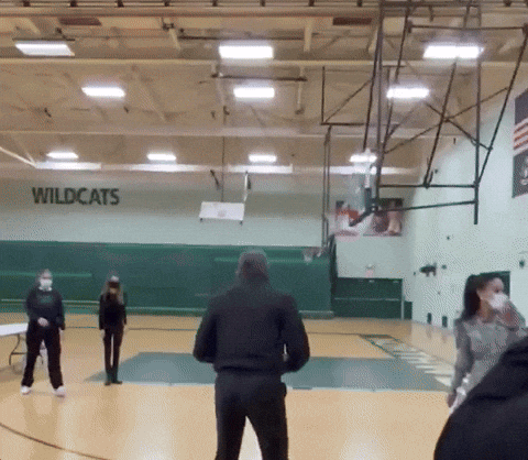 Barack Obama Basketball Long Shot GIF