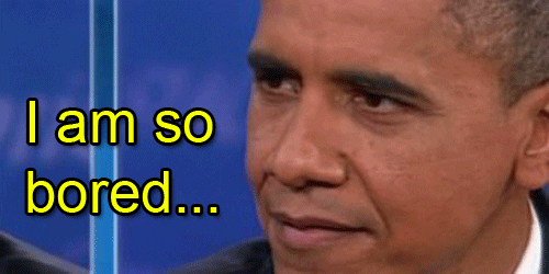 Barack Obama Blinking So Bored GIF