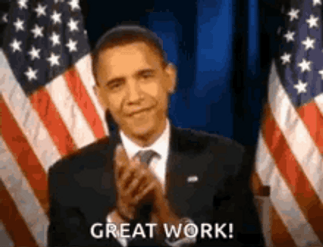 Barack Obama Clapping Great Work GIF