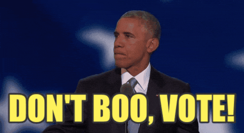 Barack Obama Dont Boo Vote GIF
