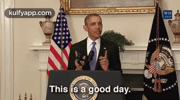 Barack Obama Is Giving A Speech At The White House GIF