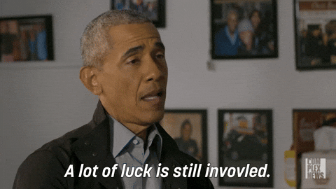Barack Obama Luck Is Involved GIF