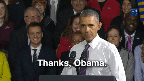 Barack Obama Public Engagement Thanks Obama GIF