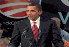 Barack Obama Speech Shoulder Brush GIF