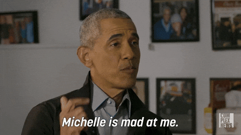 Barack Obama Talking About Michelle GIF
