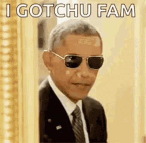 Barack Obama Wearing Sunglasses and Suit