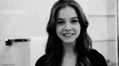 Barbara Palvin Laughing GIF