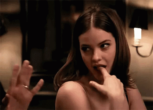 Barbara Palvin Talking To Guy GIF