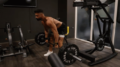 Barbell Row Proper Bent Over Technique GIF