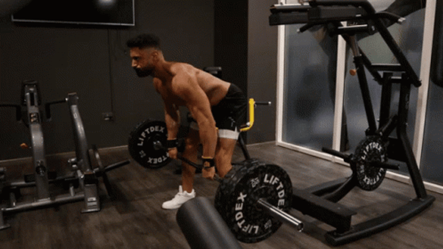 Barbell Row Chest Press Technique GIF GIFDB Barbell Row Chest Press Technique GIF GIFDB
