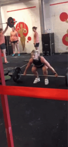 Barbell Row Returning Epic Fail GIF