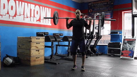Barbell Row Reverse Lunge Technique GIF