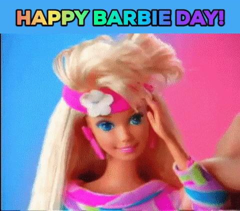 Barbie 80's Hairstyle GIF
