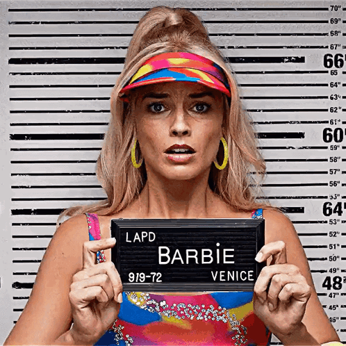 Barbie Arrested Margot Robbie GIF