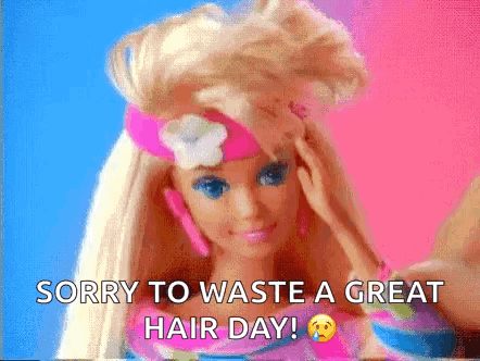 Barbie Doll Making Funny Sorry Face