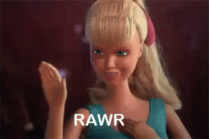 Barbie Doll Saying Rawr